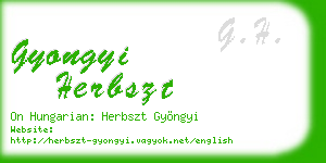 gyongyi herbszt business card