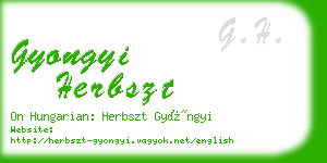 gyongyi herbszt business card